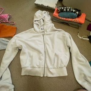 cropped white jacket